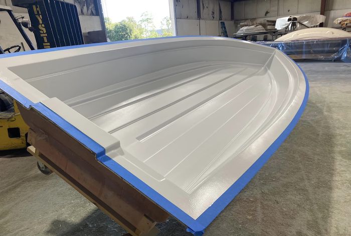 gelcoated hull, skiff