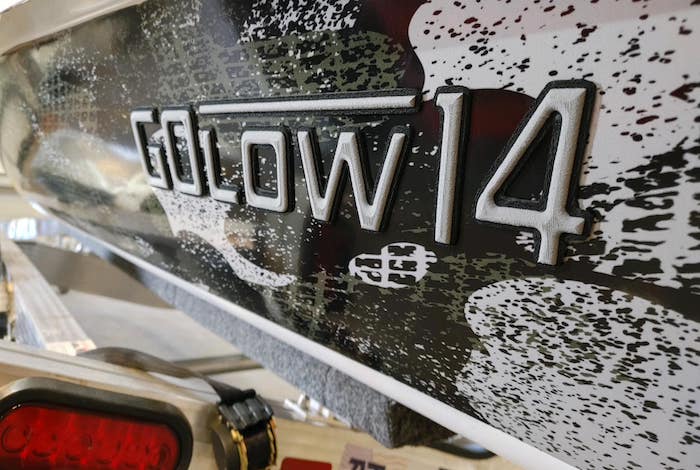 GoLow 14 emblem made by Wingmaster Boats