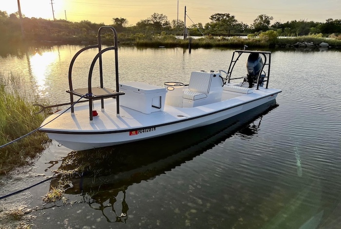 Flats boat, fishing boat