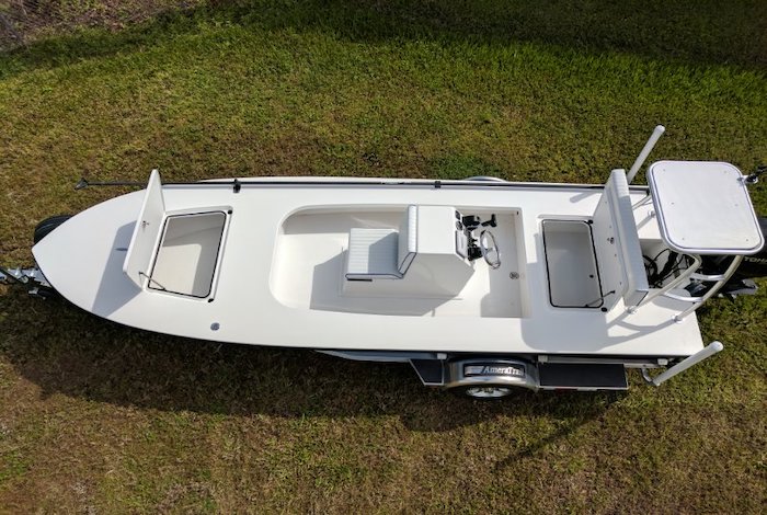 Pahokee on trailer fishing boat