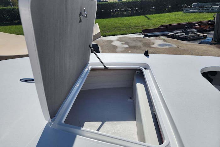 Deck hatch open